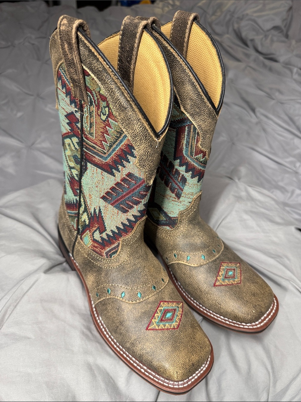 Women’s Leather Laredo #5647 Scout Aztec Western - Cowboy Boots - 9.5